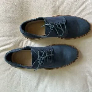 Ecco | Shoes | Ecco Oxford Mens Navy Suede Shoes | Poshmark display picture 2